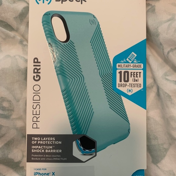 speck Accessories - Speck Presido Grip iPhone X turquoise Case
